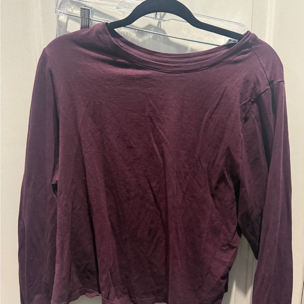 Old Navy Women's Deep Purple Long Sleeve Tee